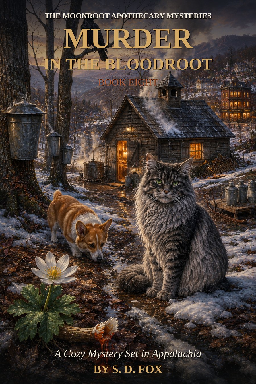 Cover of Murder in the Bloodroot by S. D. Fox
