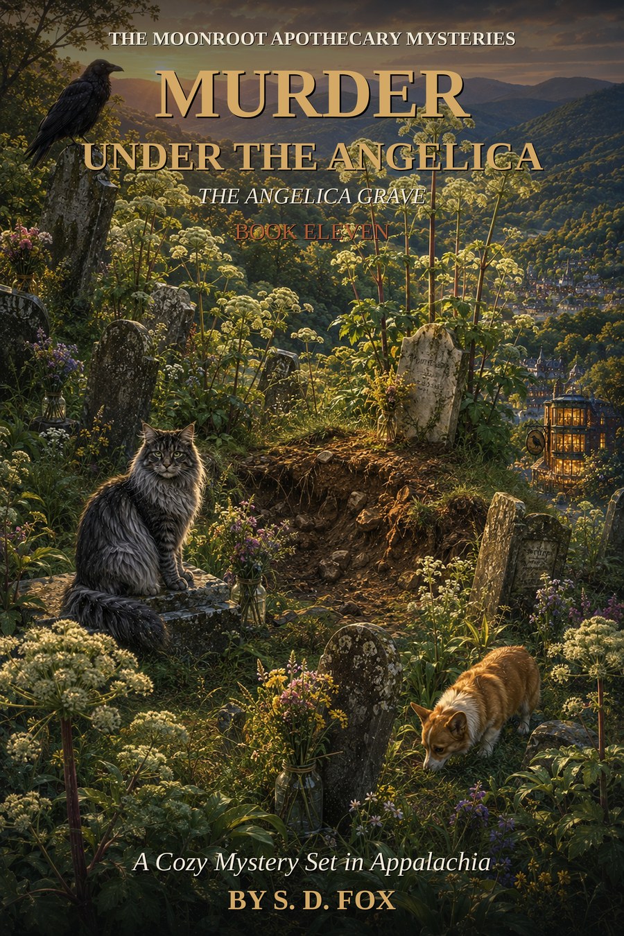Cover of Murder Under the Angelica by S. D. Fox